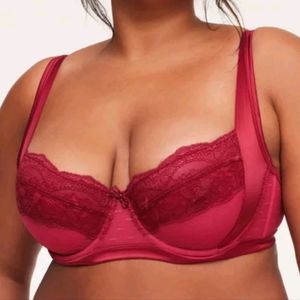 Adore Me Red Unlined Bra 40 DD (EUC)